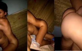 Tamil Skinny Horny girl riding on bf Dick