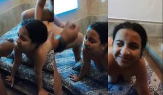 Pakistani Wife’s First Ever Threesome & cumshot on Face