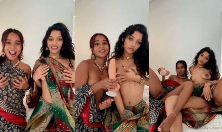 Sexy Fijian NRI Babe Fingers Chut and Sucks Dildo in Hot Tease Video