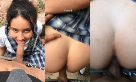 Malaysian College Girl’s BJ & Outdoor Doggystyle Fuck with Friend