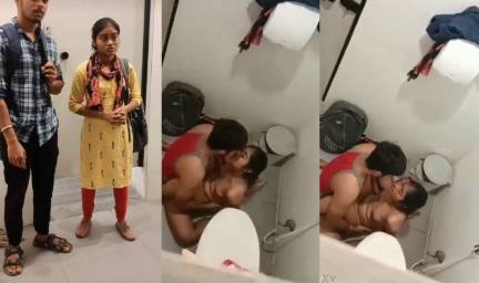 College Lovers Secret Bathroom Chudai Captured on Friend’s Mobile Video