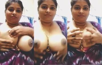 Mallu Aunty Records Boob Play Video for Secret Boyfriend