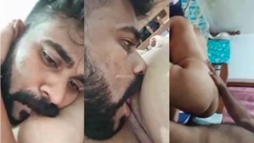 Mallu Couple’s Pussy Lick and Doggystyle Fuck at Friend’s Home