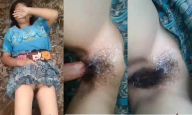 Beautiful Kashmiri Girl’s Pink Pussy Filled in Jungle