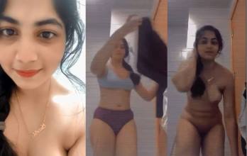 Karachi Cute Girl Strips Nude & Shows Boobs, Pussy for BF