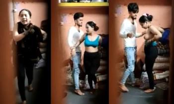 Desi College Couple’s Nude Boobs Pressing Caught on Cam