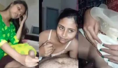 Vadodara GF’s Handjob & BJ to Creamy Pussy Fill