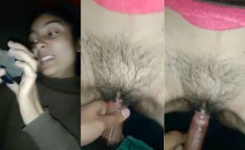 Hot Girl Takes Juicy Pussy Drilling While on Phone Call