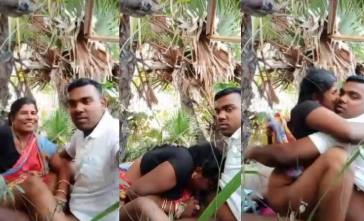 Village Telugu Aunty’s Lap Fuck & BJ in Khet Sex MMS