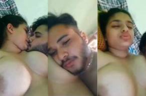 Big Boobs Pak Babe Feeds Sexy Tits to Lover