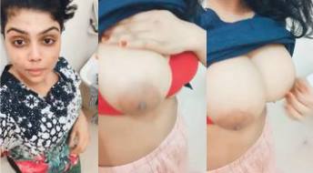 Sexy Mallu Girl Shows Big Boobs & Record Nude for BF